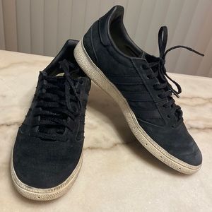 Adidas Busenitz Vintage Pro Skate Shoes - Black Suede/ White - 8 US Men’s